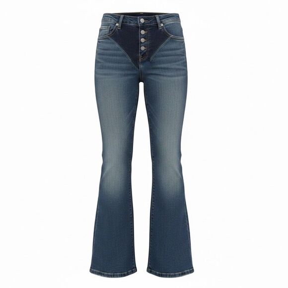 Von Dutch Denim - Vintage Y2K Von Dutch Jeans Women’s 26 Two Tone Low Rise Chaps Style Western
